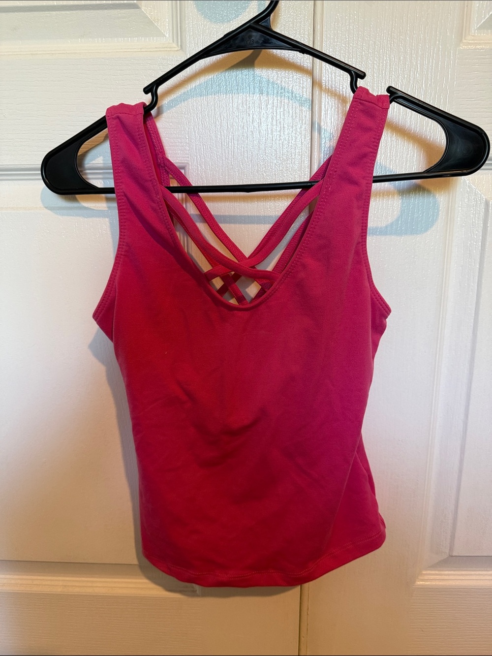 Balance Collection Fuchsia Crisscross Back Tank